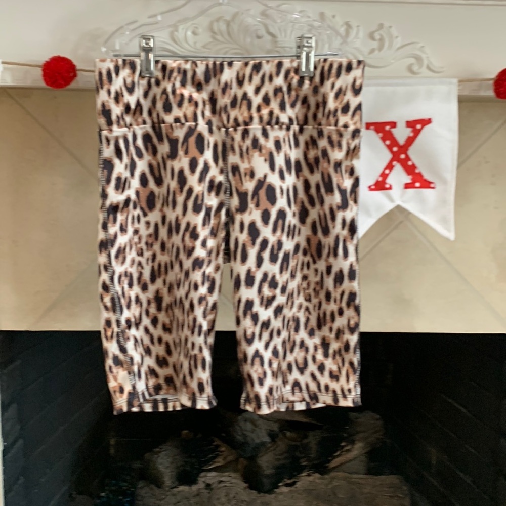 Zelos leopard biking shorts